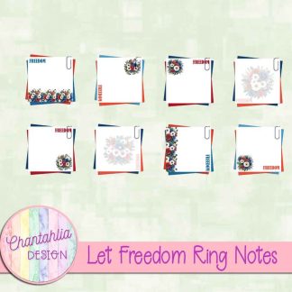 Free notes in a Let Freedom Ring theme