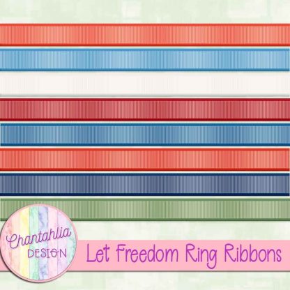 Free ribbons in a Let Freedom Ring theme