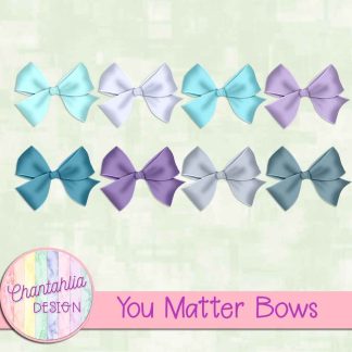 Free bows in a You Matter theme