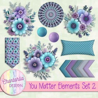Free design elements in a You Matter theme