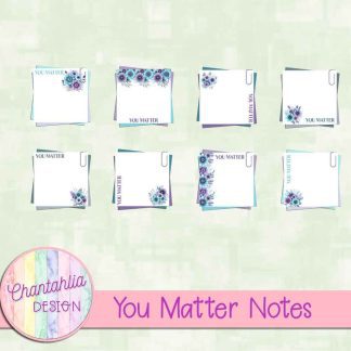 Free notes in a You Matter theme