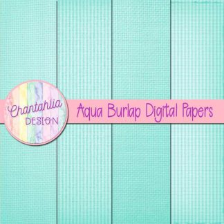 Free aqua burlap digital papers
