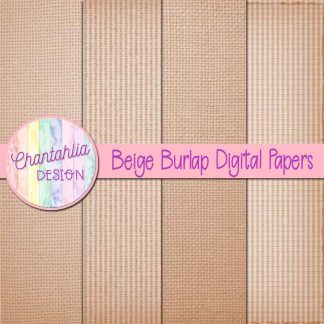 Free beige burlap digital papers