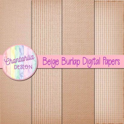 Free beige burlap digital papers