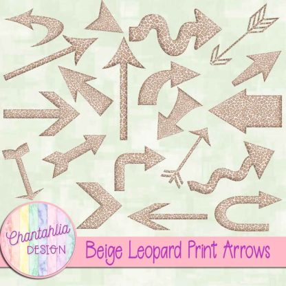 Free beige leopard print arrows