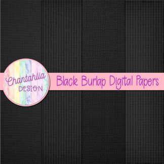Free black burlap digital papers