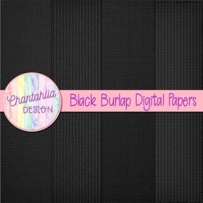 Free black burlap digital papers
