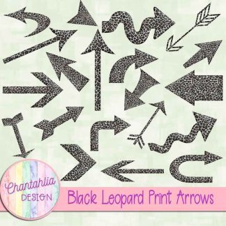 Free black leopard print arrows