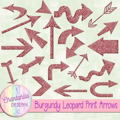 Free burgundy leopard print arrows