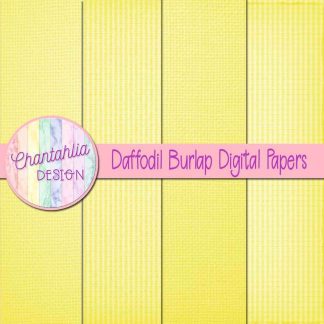 Free daffodil burlap digital papers