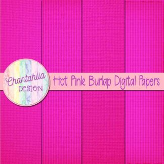 Free hot pink burlap digital papers