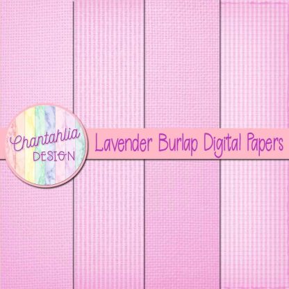 Free lavender burlap digital papers