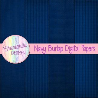 Free navy burlap digital papers