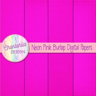 Free neon pink burlap digital papers