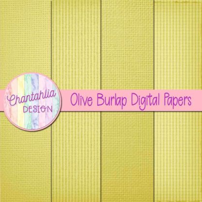 Free olive burlap digital papers