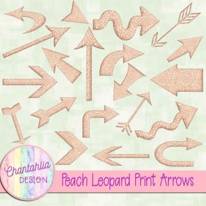 Free peach leopard print arrows