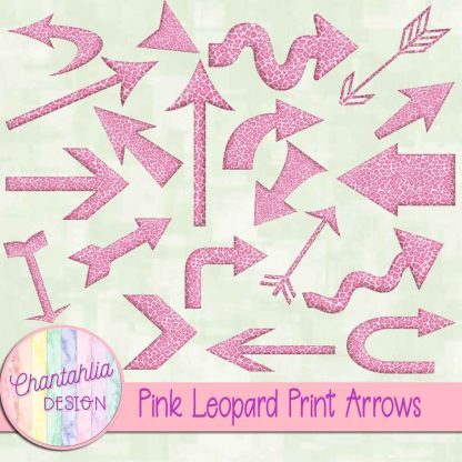 Free pink leopard print arrows