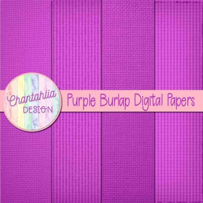 Free purple burlap digital papers