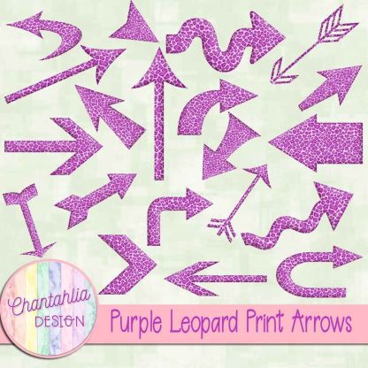 Free purple leopard print arrows