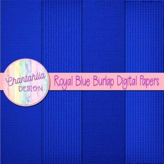 Free royal blue burlap digital papers