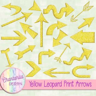 Free yellow leopard print arrows