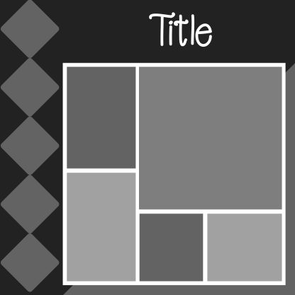 Free digital scrapbooking layout template .psd file