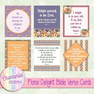 Floral Delight Bible Verse Cards