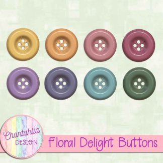 Floral Delight Buttons