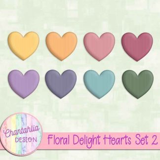 Floral Delight Hearts Set 2