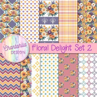 Floral Delight Digital Papers Set 2