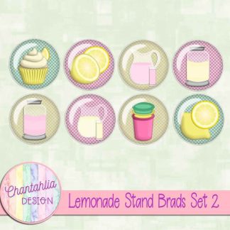 Free brads in a Lemonade Stand theme