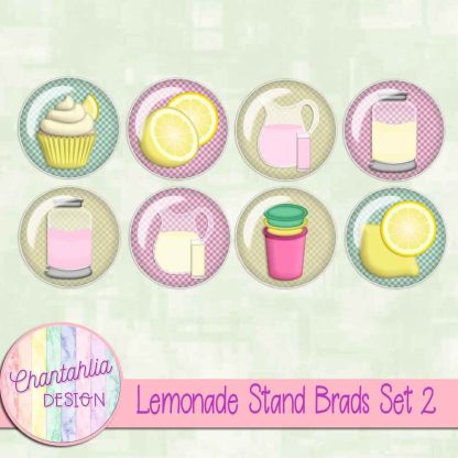 Free brads in a Lemonade Stand theme