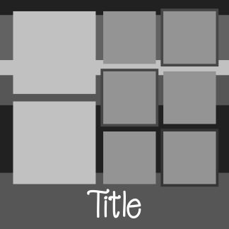 Free digital scrapbooking layout template .psd file