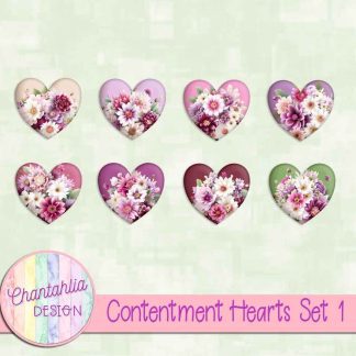 Free hearts in a Contentment theme