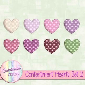 Free hearts in a Contentment theme