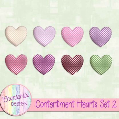 Free hearts in a Contentment theme