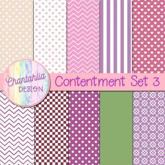 Free digital papers in a Contentment theme