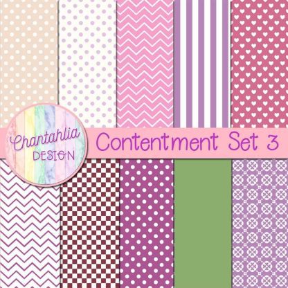 Free digital papers in a Contentment theme