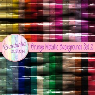 Free digital papers featuring a grunge metallic design.