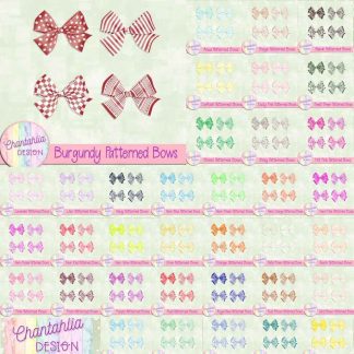 Patterned Bows in 36 Separate Colour Packs