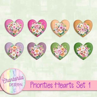Free hearts in a Priorities theme