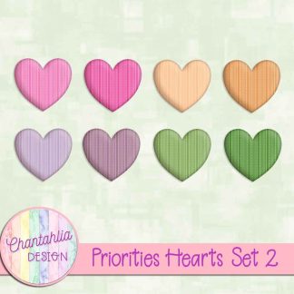 Free hearts in a Priorities theme