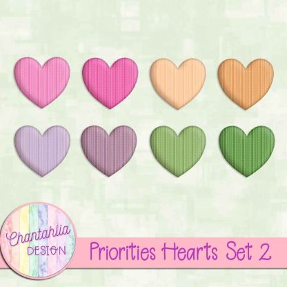 Free hearts in a Priorities theme