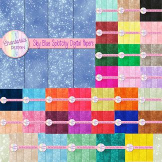 Splotchy Digital Papers in 31 Separate Colour Packs