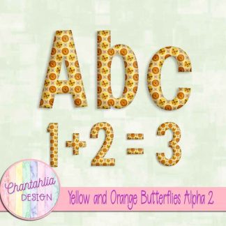 Free alpha in a Yellow and Orange Butterflies theme