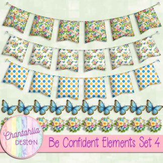 Free design elements in a Be Confident theme.
