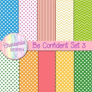Free digital papers in a Be Confident theme