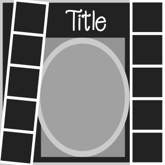 Free digital scrapbooking layout template .psd file