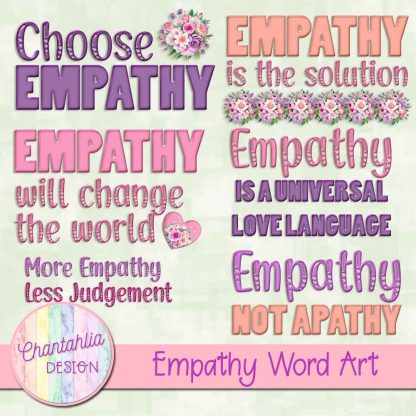 Free word art in an Empathy theme