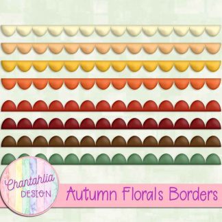 Free borders in an Autumn Florals theme